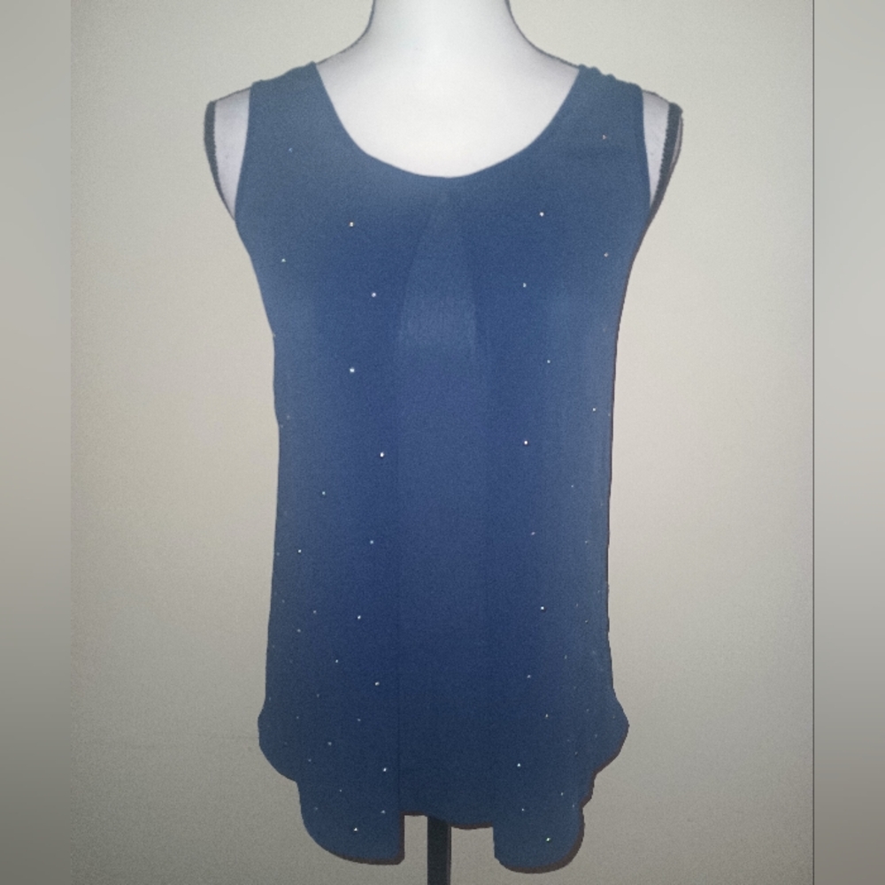 Juicy Couture Navy Embellished Blouse SZM